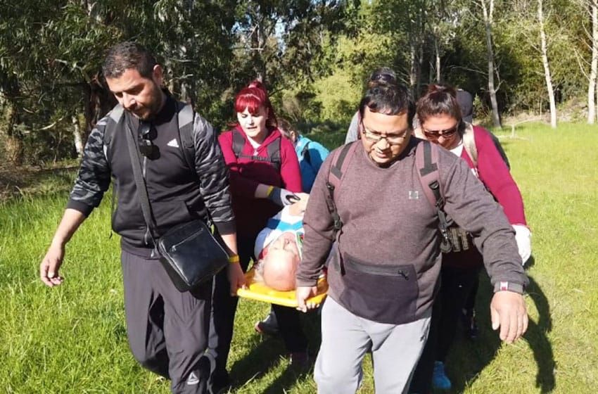 150 personas participaron de un simulacro de emergencias rurales en Sierra de los Padres 