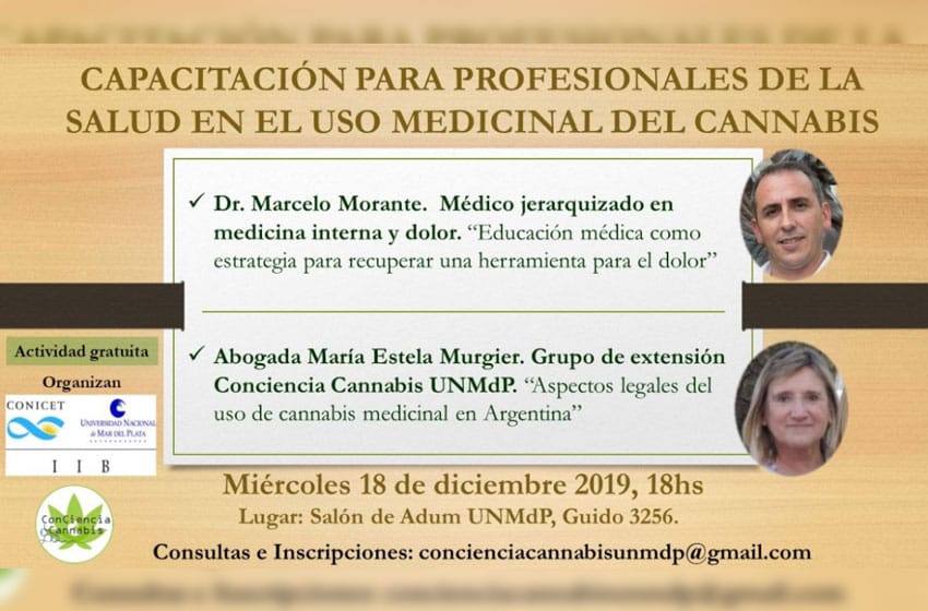 Capacitación para profesionales sobre el uso medicinal del Cannabis en la UNMdP