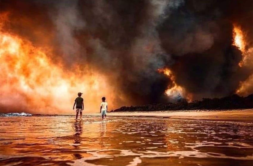 Un marplatense se encuentra evacuado por los incendios en Australia