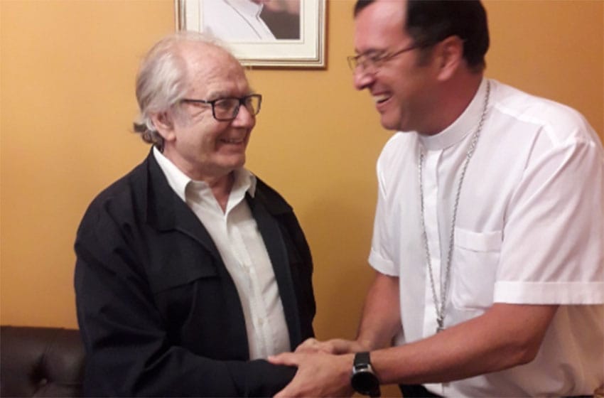 El Obispo Mestre se reunió con Adolfo Pérez Esquivel, premio Nobel de la Paz 