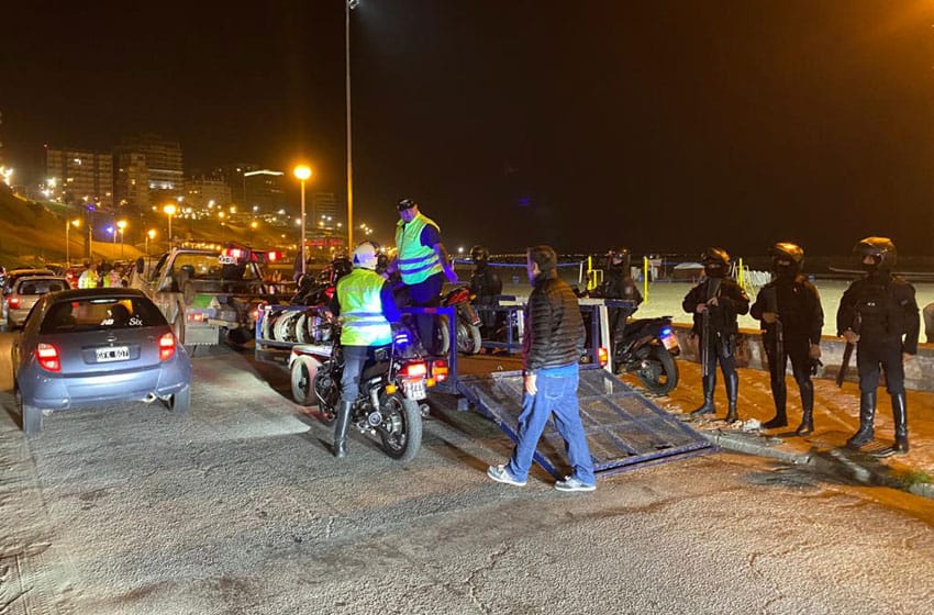 Se intensifican los controles a las motos en Varese y Playa Grande
