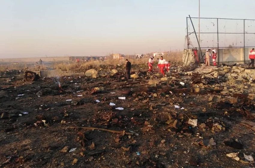 Irán: se estrelló un avión ucraniano con 176 pasajeros