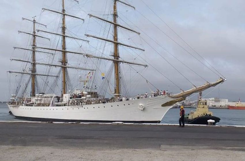 La Fragata Libertad volvió a Mar del Plata