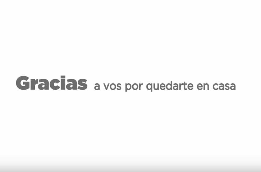 Video: Los medios argentinos se unen para decir “gracias”