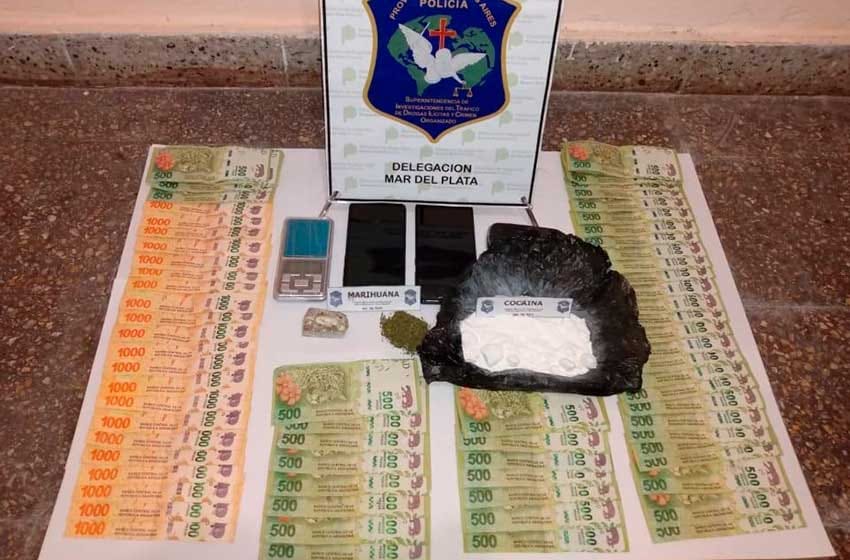 Golpe a la droga: encuentran cocaína y marihuana en allanamiento en Miramar
