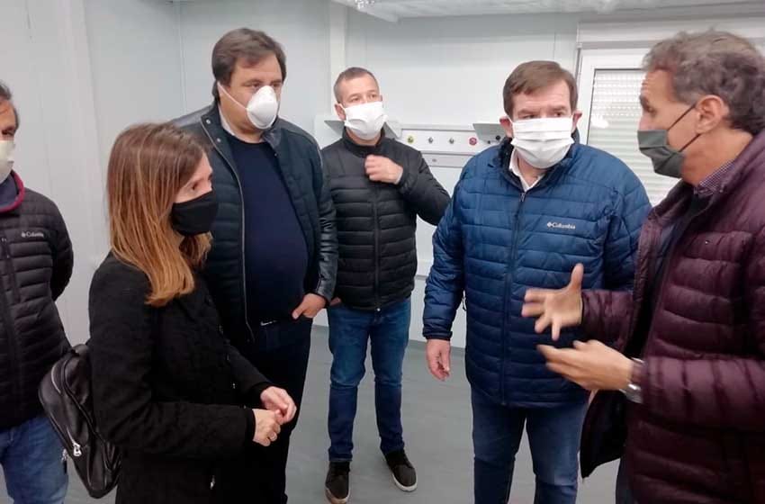 Raverta y Katopodis llegaron a Mar del Plata y visitaron el hospital modular