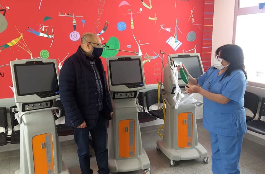 Balcarce recibió respiradores que se usarán en la Unidad de terapia intensiva comunal