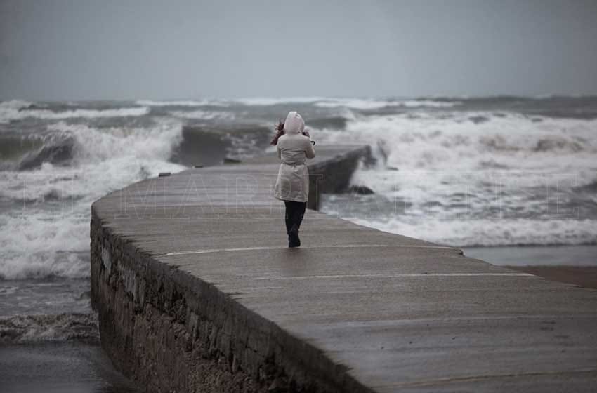 Alerta por fuertes vientos en Mar del Plata