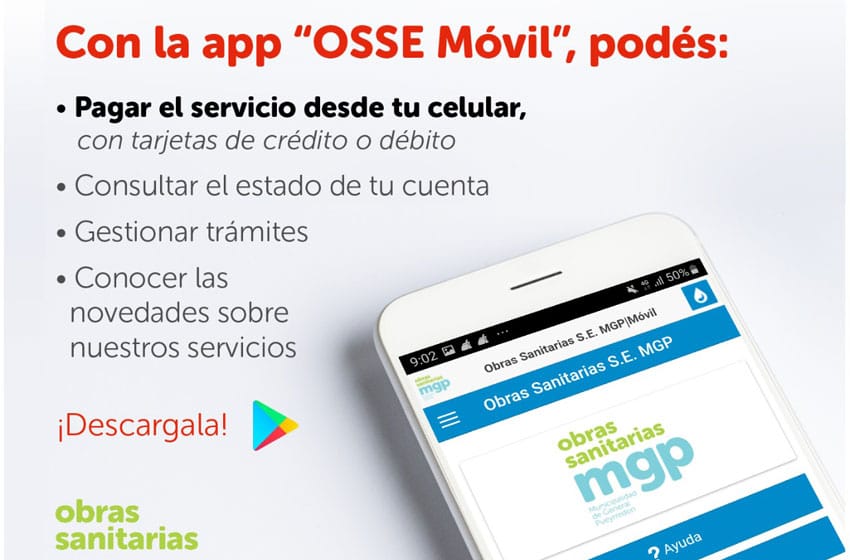 OSSE habilitó el pago de la factura desde su App para celulares
