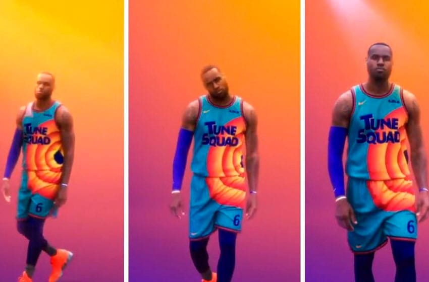 LeBron James mostró la nueva camiseta que utilizará en Space Jam 2 y el video se hizo viral
