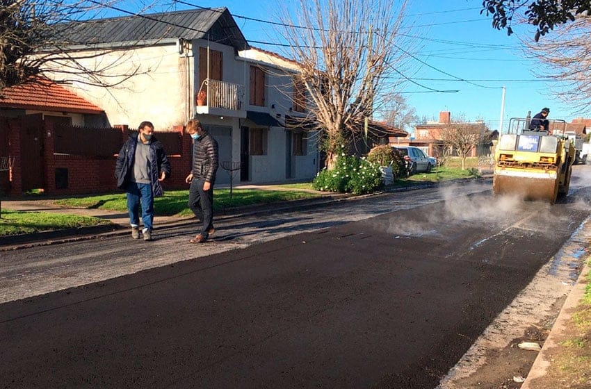 Emvial encaró la recuperación de pavimento en barrio Peralta Ramos Oeste