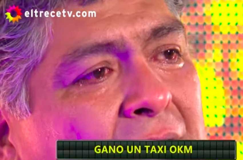 El llanto desconsolado de un taxista que ganó un 0 kilómetro en el programa de Guido Kaczka