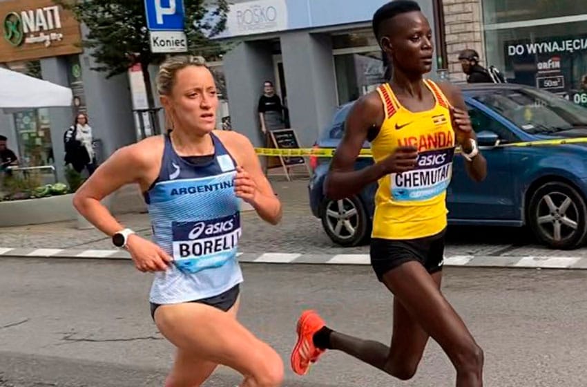 Florencia Borelli se lució en el Mundial de Media Maratón