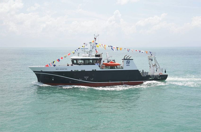 El Ministerio de Agricultura recibió al nuevo buque de investigación del INIDEP