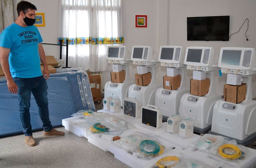 Incorporan cinco camas con sus equipos para la terapia del Hospital de Miramar
