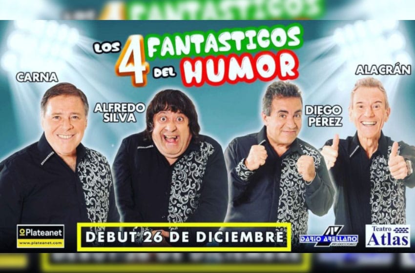 "Los 4 Fantásticos del Humor": debut con récord de espectadores en Mar del Plata