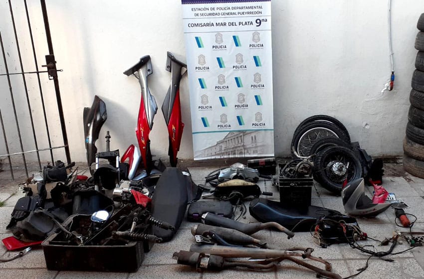 Logran detener a una banda dedicada al robo de motos en Mar del Plata
