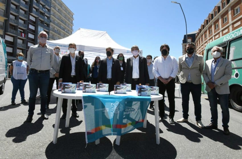 Kicillof puso en marcha la Unidad de Refuerzo Sanitario de Mar del Plata