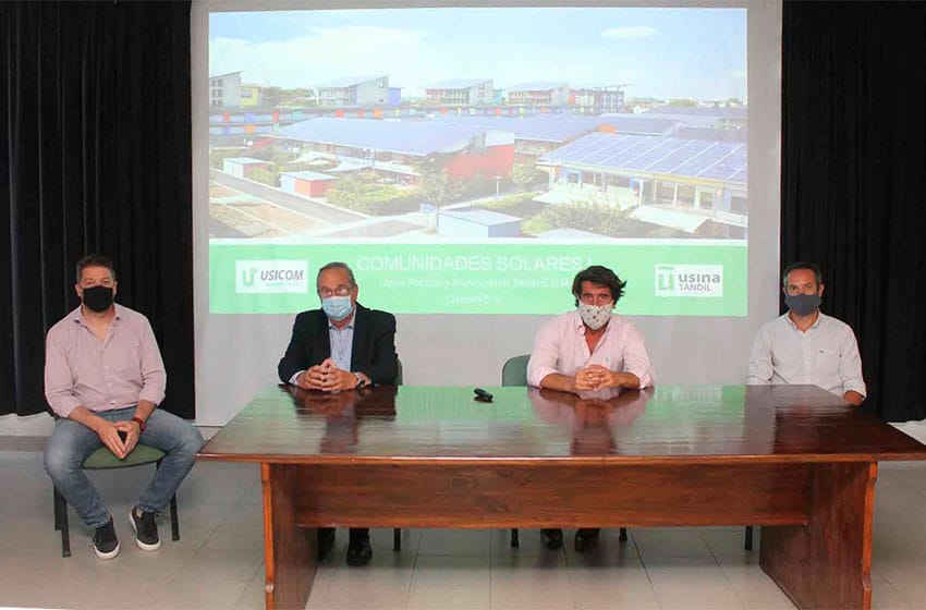 Energías renovables: la Usina de Tandil presentó el proyecto "Comunidades Solares"