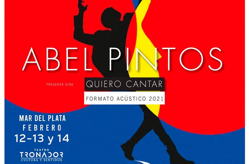 Abel Pintos en el Teatro Tronador de Mar del Plata: agotó las entradas en 8 minutos