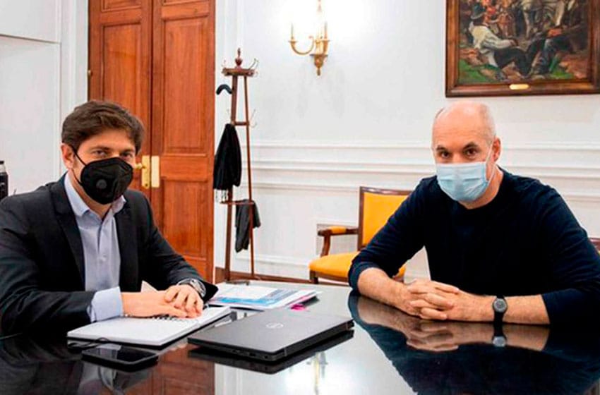 Kicillof le pidió en público a Rodríguez Larreta "que se vacune"