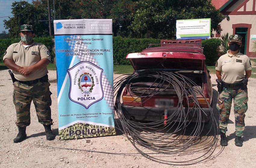 Otra vez robo de cables en Mar del Plata: detuvieron a dos personas con 600 metros de rollos