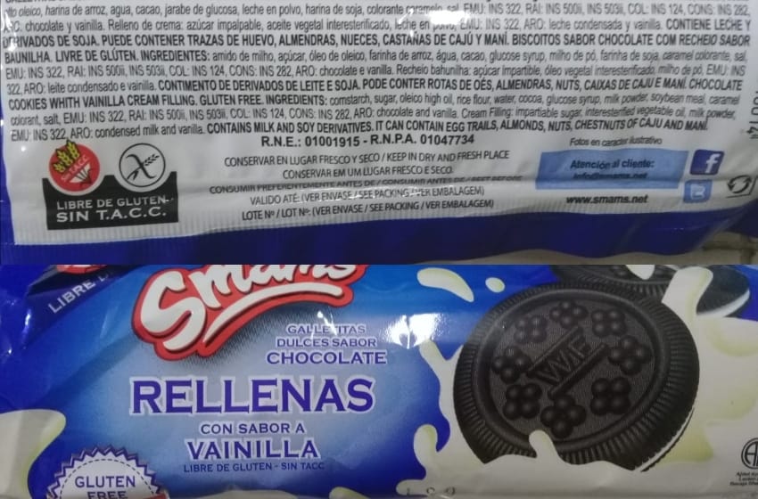 El Municipio prohíbe la venta de las galletas de chocolate marca SMAMS