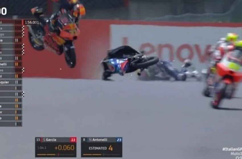 El grave accidente en el Moto 3 que preocupó a todos en el circuito de Mugello