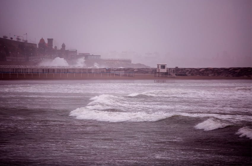 Alerta amarilla en Mar del Plata por vientos intensos con ráfagas durante el fin de semana