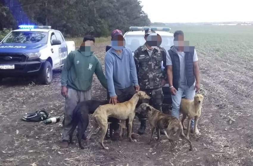 Detuvieron la caza furtiva de tres hombres en Batán