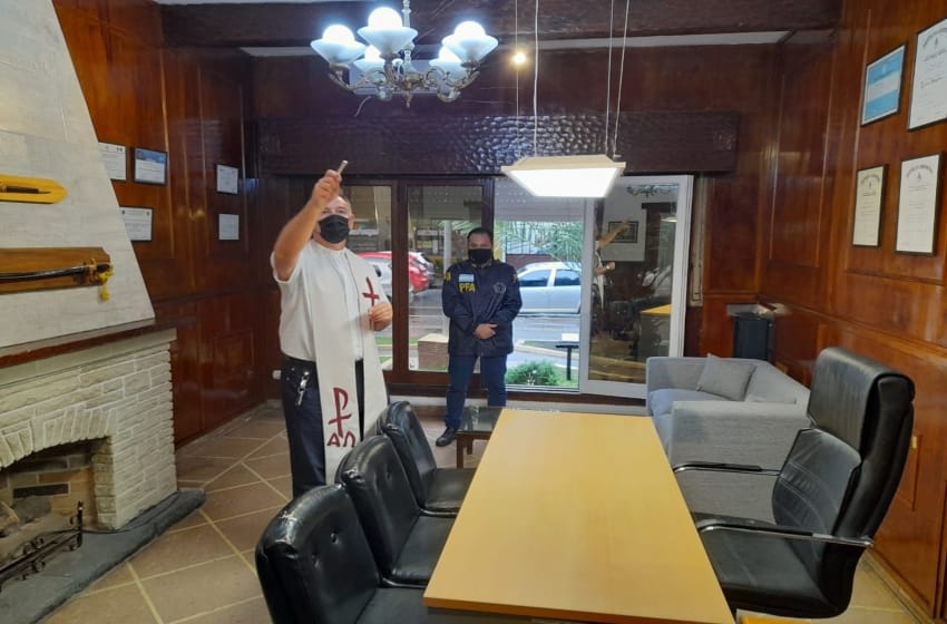 Bendición de las nuevas oficinas de la Policía Federal de Mar del Plata