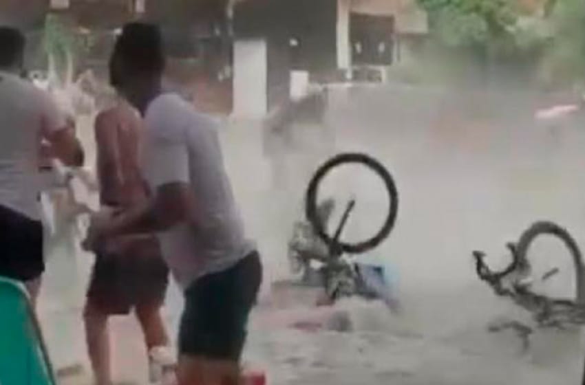 Video: duro accidente en la llegada de la tradicional Doble Bragado dejó varios heridos