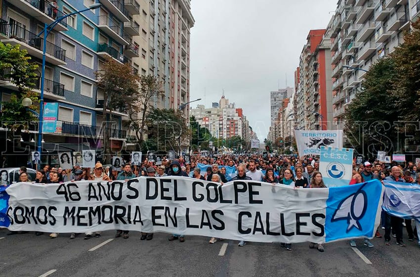 Tras dos años volvió la multitudinaria marcha por el Día de la Memoria en Mar del Plata