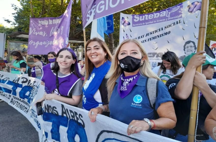 8M: las mujeres salieron a la calle en Mar del Plata