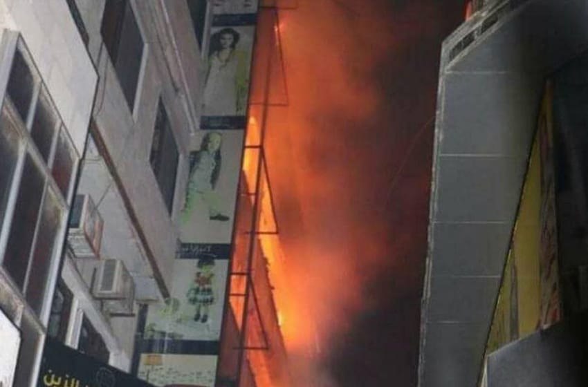 Once muertos en Siria por incendio en centro comercial en Damasco