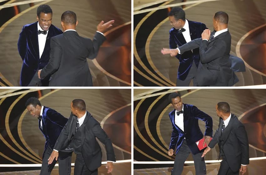 Escándalo sin precedentes en los Oscar: Will Smith le dio un golpe a Chris Rock por burlarse de la alopecia de su esposa