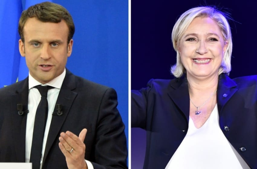 Todo listo para el debate entre Macron y Le Pen, a cuatro días del balotaje