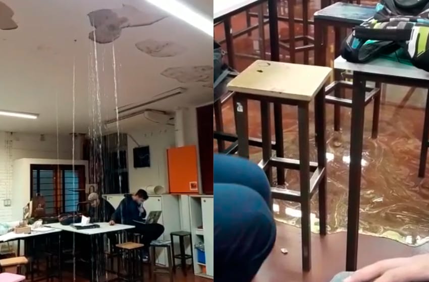 "En casa de herrero, cuchillo de palo": se inundó la Facultad de Arquitectura de Mar del Plata