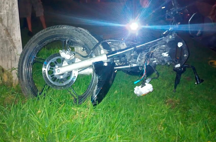 Se accidentaron el mismo día que robaron la moto: están graves