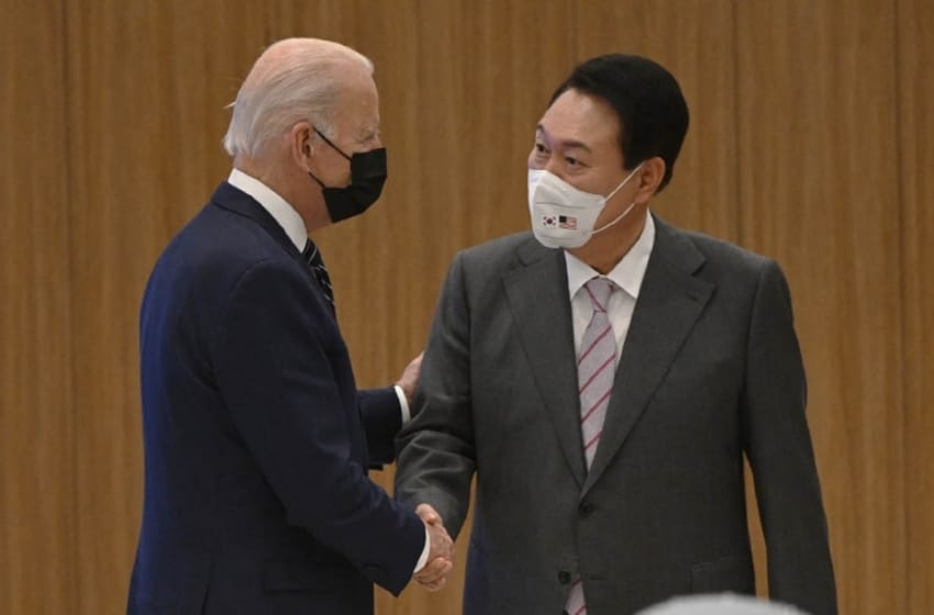 Biden llegó a Corea del Sur con una probable prueba nuclear norcoreana como telón de fondo