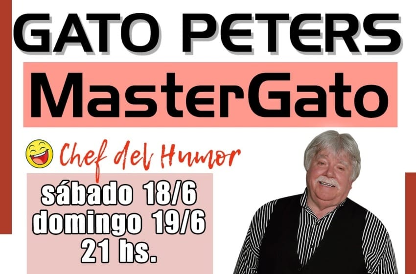 Gato Peters presenta "MasterGato, el Chef del humor"