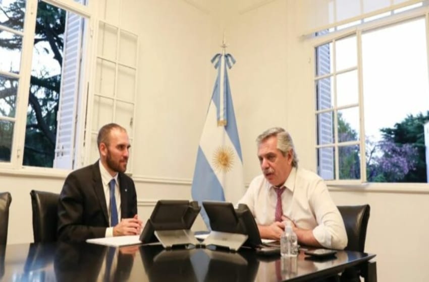Alberto Fernández y Martín Guzmán presentan el proyecto de renta inesperada