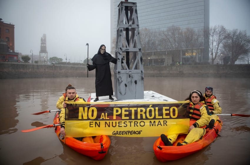 Greenpeace: "No queremos que la industria petrolera avance sobre el mar Argentino"