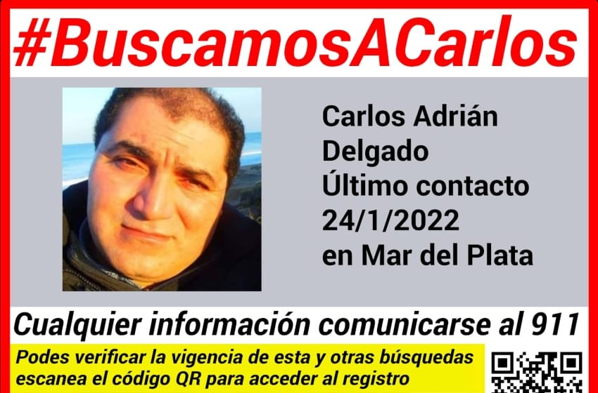 Carlos Delgado desapareció hace 6 meses: lo buscan con desesperación