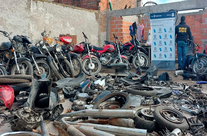 Cae “el tuerto”: armaban motos con piezas robadas para delinquir
