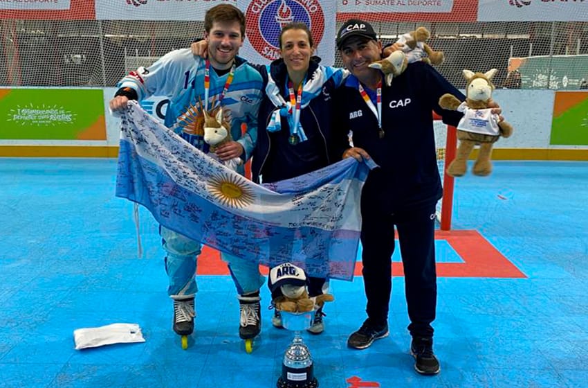 Se logró el título y una medalla en el campeonato sudamericano de Roller Hockey