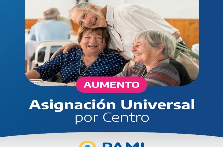 PAMI duplica la asignación universal para centros de jubilados