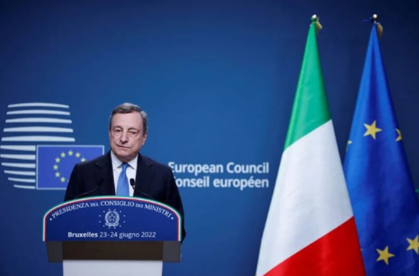 Mario Draghi renunció como primer ministro de Italia