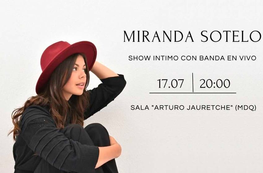 Miranda Sotelo presenta sus canciones en Mar del Plata