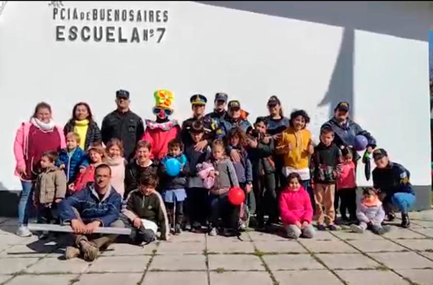 La D.U.O.F. Chascomús de Policía Federal celebró el Día de las Infancias